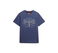 Superdry Lo-fi Dockside Short Sleeve T-shirt Bleu 2XL Homme