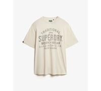 T-shirt Superdry Machined Goods Workwear Beige 2XL
