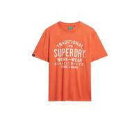 Superdry Machined Goods Workwear Short Sleeve T-shirt Orange M Homme