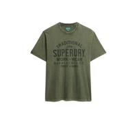 Superdry Machined Goods Workwear Short Sleeve T-shirt Vert S Homme