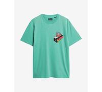 T-shirt Superdry Neon Travel Chest à manches courtes vert turquoise rose. - M