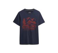 Superdry Retro Outdoor Relaxed Fit Short Sleeve T-shirt Bleu 2XL Homme