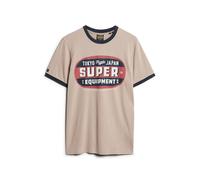 Superdry Ac Ringer Workwear Graphic Short Sleeve T-shirt Beige 2XL Homme