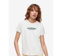 Superdry Sport Luxe Graphic Fitted Short Sleeve T-shirt Blanc XS Femme