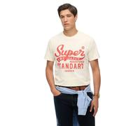 Superdry Standard Script Short Sleeve T-shirt Beige L Homme