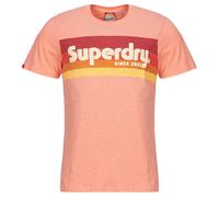 T-shirt Superdry Terrain Logo Stripe Relxed Rose M