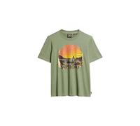 Superdry Travel Souvenir Relaxed Short Sleeve T-shirt Vert S Femme
