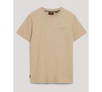 Superdry T-shirt Vintage Logo brodé manches courtes Beige M Homme