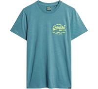 Superdry Neon Vl Short Sleeve T-shirt Bleu 2XL Homme