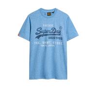 T-Shirt - SUPERDRY - Vintage Logo - Bleu - Manches courtes - Col arrondi XXL