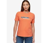 Superdry Sportswear Logo Relaxed Short Sleeve T-shirt Orange XS Femme