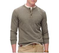 T-shirt Superdry Vintage Textured Grandad LS Hommes XXL