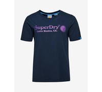 T-shirt Superdry Vintage Venue manche courte bleu marine rose femme - XS