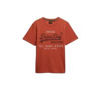 Superdry T-shirt VL Heritage Relaxed – Rust Orange Marl – Taille M Homme