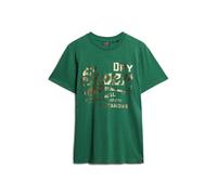 Superdry Metallic Workwear Graphic Short Sleeve T-shirt Vert XL Homme