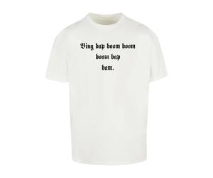 T-shirt surdimensionnÃ© Upscale Bing Bab Boom Heavy Blanc M