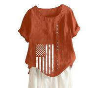 T-shirt surdimensionné décontracté à manches courtes pour coupe ample, haut respirant en lin mélangé, confortable au quotidien, t-shirt basique d'été, Ye3, S