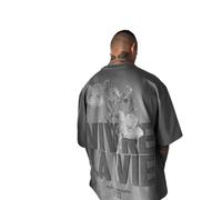 T-shirt surdimensionné Vivre la Vie - Anthracite et noir, Anthracite/noir, XS