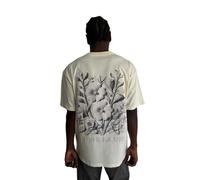 T-shirt surdimensionné « Vivre la Vie » - Blanc antique, Bronze, XS