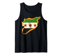 T-Shirt Syrie pour Femmes, Hommes, Enfants, Motif Drapeau syrien Débardeur