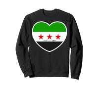 T-Shirt Syrie pour Femmes, Hommes, Enfants, Motif Drapeau syrien Sweatshirt