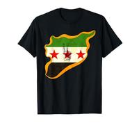 T-Shirt Syrie pour Femmes, Hommes, Enfants, Motif Drapeau syrien T-Shirt