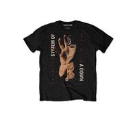 T-shirt systemofadown 20 years hand unisexe noir taille m Noir