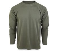 T-shirt tactique Quickdry Mil-Tec - Manches longues - Vert olive - Fitness L