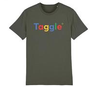 T Shirt TAGGLE - pour Homme - Imprimé en France - Coton 100% Bio - Cadeau Anniversaire Humour Punchlines Original Rigolo (Kaki, L)