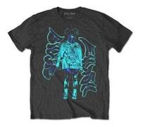 T-shirt Taille L Unisex Charcoal Billie Eilish Neon Graffiti Logo