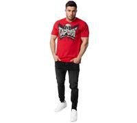 Tapout T-shirt Creston Rouge/Noir/Argenté, XL Homme