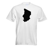 T-Shirt Tchad Contour Pour Hommes Funshirt Imprimé Design