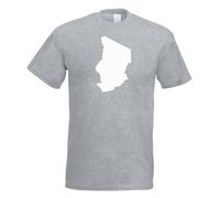 T-Shirt Tchad Contour Pour Hommes Funshirt Imprimé Design