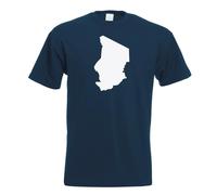 T-Shirt Tchad Contour Pour Hommes Funshirt Imprimé Design
