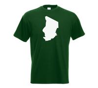 T-Shirt Tchad Contour Pour Hommes Funshirt Imprimé Design
