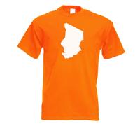 T-Shirt Tchad Contour Pour Hommes Funshirt Imprimé Design