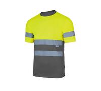 T-shirt technique bicolore haute visibilitÃ© Velilla Jaune M
