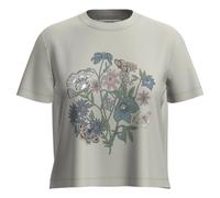 Icebreaker - Women's Merino 150 Tech Lite S/S Crop NZ Flora - Haut en mérinos - S - ecru heather