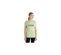 T shirt technique femme icebreaker merinos 150 tech lite iii contour waves vert