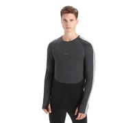 ICEBREAKER M 125 Zoneknit Ls Crewe - Homme - Gris / Noir - taille L- modèle 2025