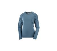 T shirt technique manches longues salomon cross run bleu femme