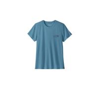 Patagonia T-shirt de trail respirant et léger W's Cap Cool Trail Stratapeaks Shore Blue Femme S