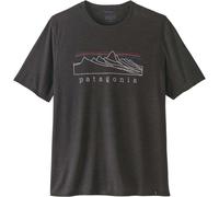 T-shirt technique Patagonia Cap Cool Trail Stratapeaks Noir S