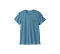 T-shirt technique PATAGONIA W's Cap Cool Trail Shirt - Stratapeaks (Shore Blue) Femme XL