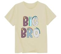 T-shirt tendance avec col rond, manches courtes pour un usage quotidien, idéal pour l'école, les loisirs pendant les mois animés de printemps et d'été, beige, 110