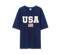 T-shirt tendance pour homme pour le quotidien, les loisirs, les graphiques élégants pour les activités de plein air, Marine, M