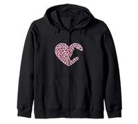 T-Shirt tête de Cheval pour Femme Imprimé léopard Rose Sweat à Capuche