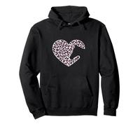 T-Shirt tête de Cheval pour Femme Imprimé léopard Rose Sweat à Capuche