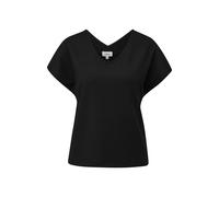 T-shirt texturÃ© Ã col V, relaxed Fit femme s.Oliver Noir 54