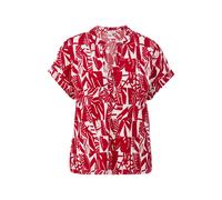 T-shirt texturÃ© coupe relaxed fit Ã col V femme s.Oliver Rouge 36